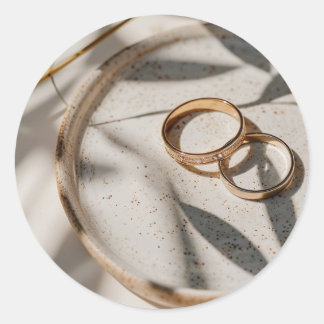 Japandi wedding ronde sticker