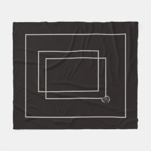 Japandi zee leven kust beige neutraal monochroom fleece deken