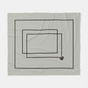 Japandi zee leven kust beige neutraal monochroom fleece deken