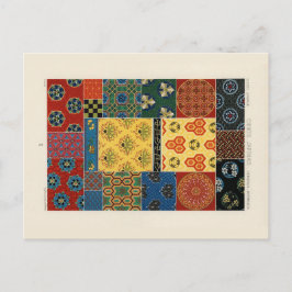 Japanese and Chinese textiles postcard Briefkaart