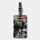 JAPANESE  ART BAGAGELABEL (Voorkant verticaal)