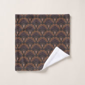 Japanese art deco style - Chocolate (Gant de toilette)