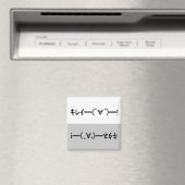 Japanese ASCII Art「キレイー!」&「キタネー!」dishwasher magnet (In Situ (Lave-vaisselle))