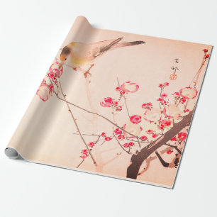 JAPANESE BIRD OP EEN KANCH WRAPPSPAPIER CADEAUPAPIER