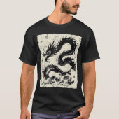 Japanese Black Dragon Chinees T-shirt (Voorkant)