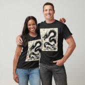 Japanese Black Dragon Chinees T-shirt (Unisex)