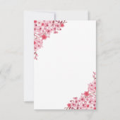 Japanese Blossom Wedding – Pink Floral RSVP (Dos)
