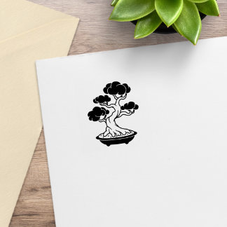 Japanese Bonsai Tree in a Tray 1x1 Rubberstempel