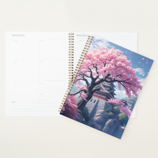 Japanese Castle in Cherry Blossom Spring – Elegant (Devant avec enveloppe)