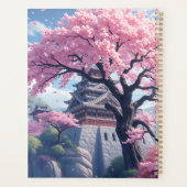 Japanese Castle in Cherry Blossom Spring – Elegant Planner (Achterkant)