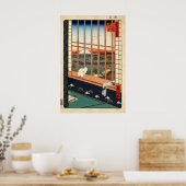 Japanese Cat Master Art Print White Cat Poster (Cuisine)