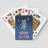 Japanese Cat Yokai Bakeneko Pokerkaarten (Achterkant)