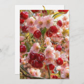 Japanese Cherry Blossom Castle Wedding Invitation  (Devant / Derrière)