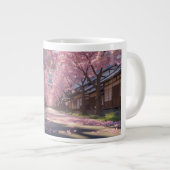 Japanese Cherry Blossom Sakura Mug - Day & Night S Extra Grote Beker (Voorkant rechts)