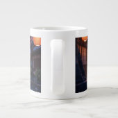 Japanese Cherry Blossom Sakura Mug - Night Extra Grote Beker (Achterkant)
