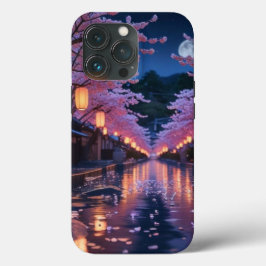 Japanese Cherry Blossom Sakura Phone Case - Night