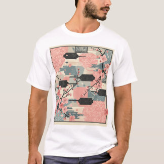 「Japanese cherry blossoms」Japanese style T-shirt