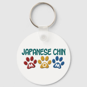 JAPANESE CHIN Mam Paw Print 1 Sleutelhanger