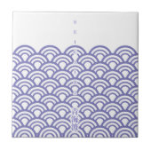 Japanese classic pattern "SEIGAIHA"和柄古典文様 青海波 Tegeltje (Voorkant)