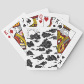 Japanese Cloud Pattern Aesthetic Pokerkaarten (Achterkant)