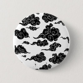 Japanese Cloud Pattern Aesthetic Ronde Button 5,7 Cm