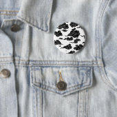 Japanese Cloud Pattern Aesthetic Ronde Button 5,7 Cm (In situ)