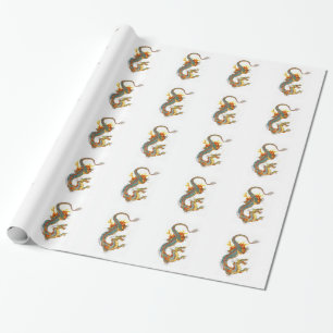 JAPANESE COLORED DRAGON CADEAUPAPIER