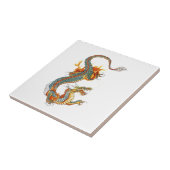JAPANESE COLORED DRAGON TEGELTJE (Zijkant)