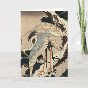 Japanese Cranes Holiday Kaart