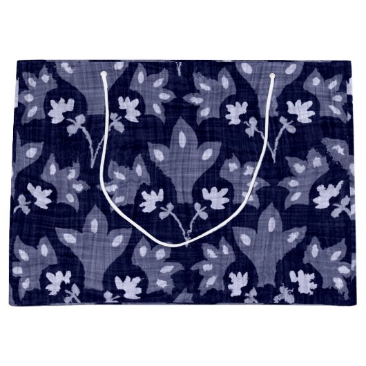 JAPANESE FLORAL PATTERN CUSTOM GIFT BAG GROOT CADEAUZAKJE (Voorkant)