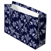 JAPANESE FLORAL PATTERN CUSTOM GIFT BAG GROOT CADEAUZAKJE (Voorkant Gekanteld)