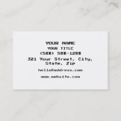 Japanese Gamer ゲーマー Japan Language Nihongo Visitekaartje (Achterkant)