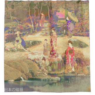 Japanese Garden II / Washed Edition Douchegordijn