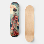 Japanese Geisha Skateboard (Voorkant)