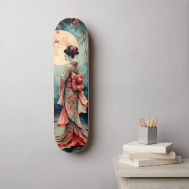 Japanese Geisha Skateboard
