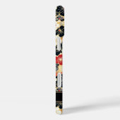 Japanese Gold Floral Pattern Monogrammed Case-Mate iPhone Case (Achterkant / Rechts)