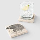 Japanese Golden Eagle Stenen Onderzetter (Zijkant)