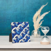 Japanese Great Wave Pattern Ocean Fotoplaat (Insitu)