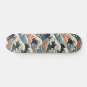 Japanese Great Wave Pattern  Skateboard (Horizontaal)