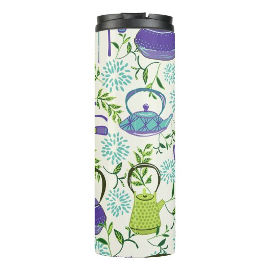 Japanese Green Teapot Design Thermosbeker (Achterkant)