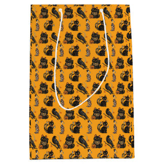 Japanese Halloween Yokai Pattern Gift Bag Medium Cadeauzakje