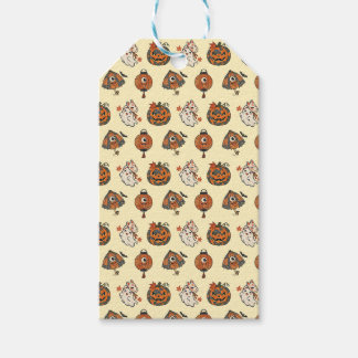 Japanese Halloween Yokai Pattern Gift Tags Cadeaulabel