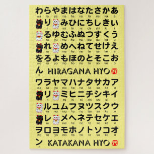 Japanese Hiragana & Katakana Table Legpuzzel
