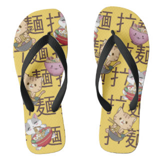 Japanese Kawaii Anime Cat Ramen Noodles Teenslippers