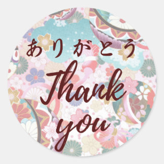 Japanese kawaii sticker 【wagara23】thank you シール