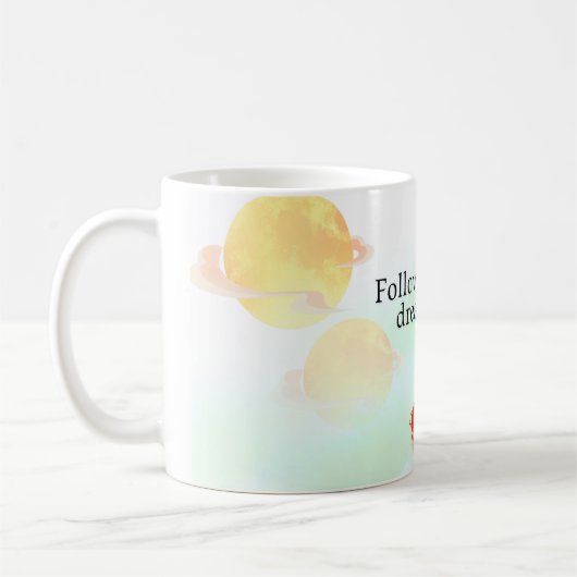 Japanese Koi Fish "Follow Your Dreams" Mug - Inspi Koffiemok (Links)