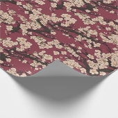 Japanese Koi Fish Sakura Pattern Cadeaupapier (Hoek)