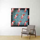 JAPANESE KOI FISH Tapestry Wandkleed (In Situ (horizontaal))