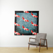 JAPANESE KOI FISH Tapestry Wandkleed (In situ)