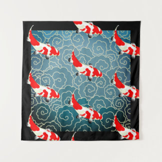 JAPANESE KOI FISH Tapestry Wandkleed